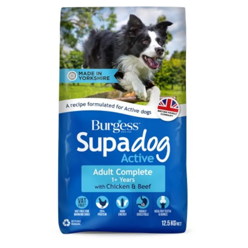 Burgess Supadog Active Chicken and Beef 12.5kg